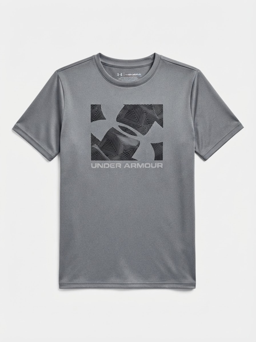 Under Armour Gray Short-Sleeve Logo Athletic Tee